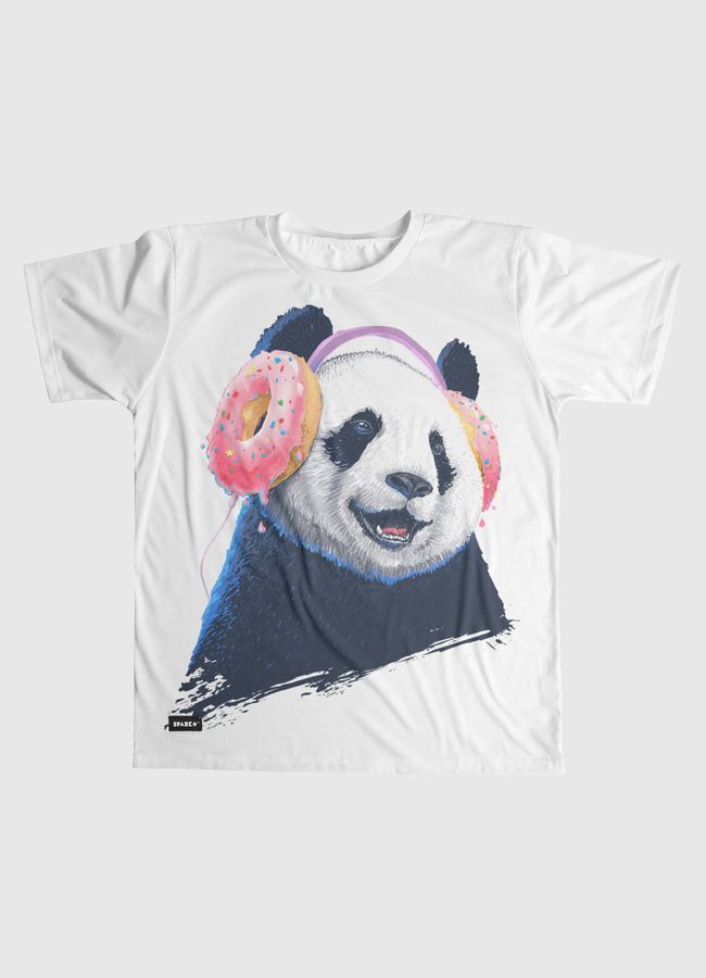 Panda in headphones - Men Graphic T-Shirt
