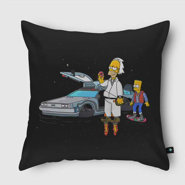 Back to the Future Space Throw Pillow