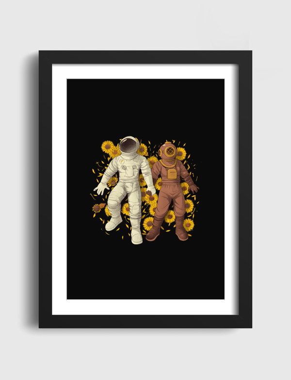 Astronaut Scuba Diving Artframe