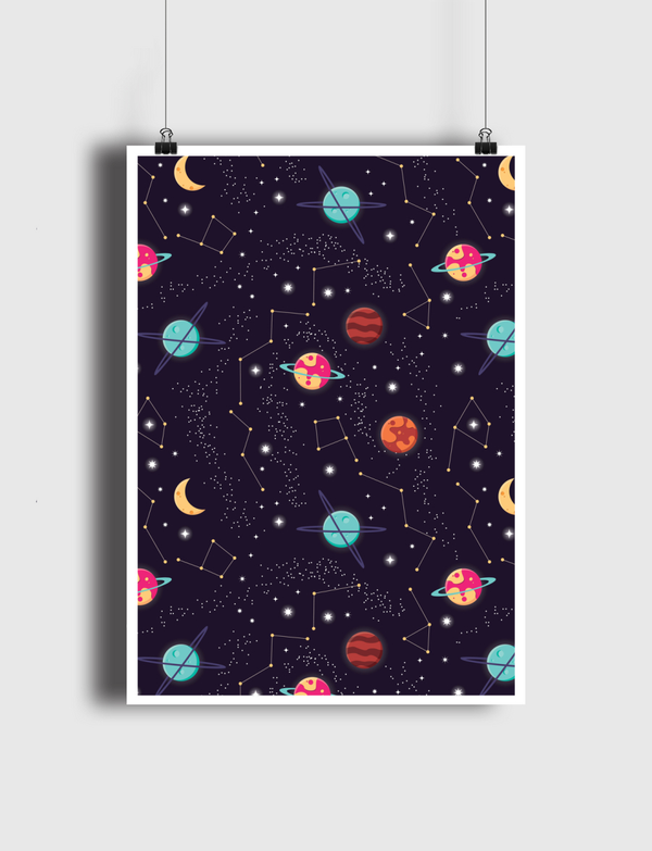 Galaxy pattern 004 Poster