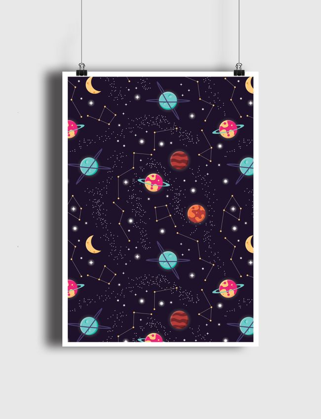Galaxy pattern 004 - Poster