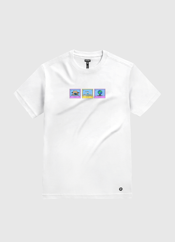 Jeddah Roundabouts White Gold T-Shirt