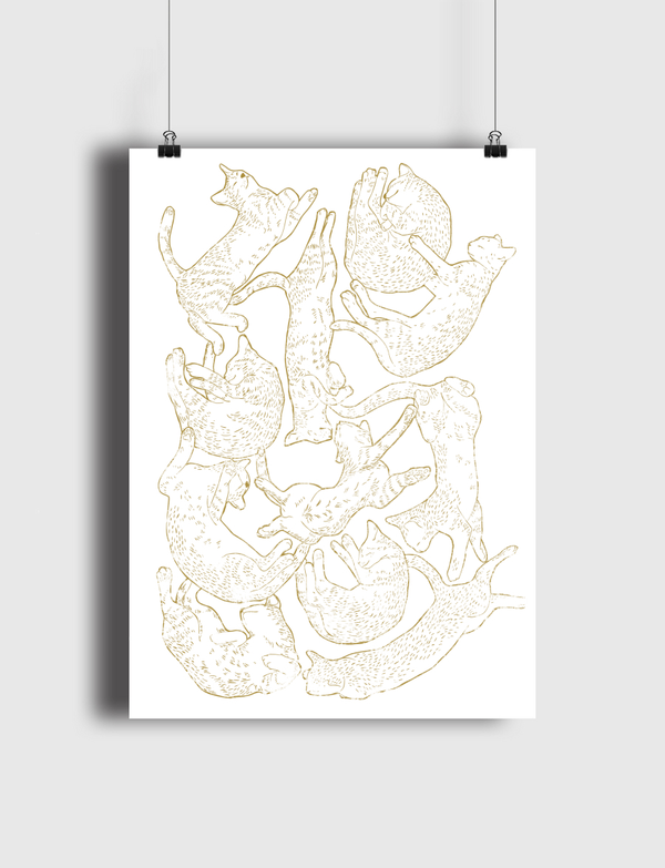 11 sleeping cat Poster
