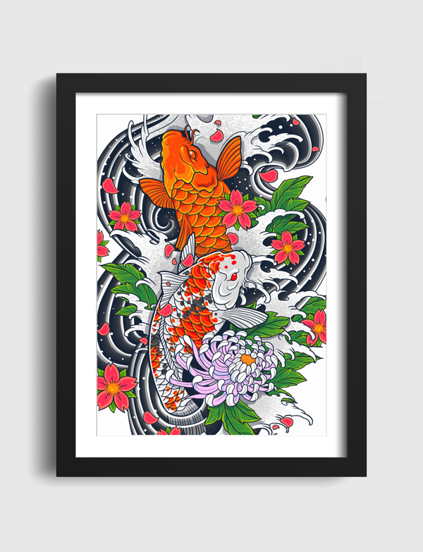 Koi Fish Pond Artframe