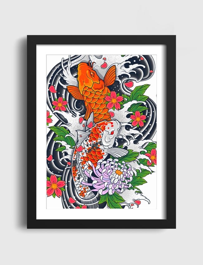 Koi Fish Pond - Artframe