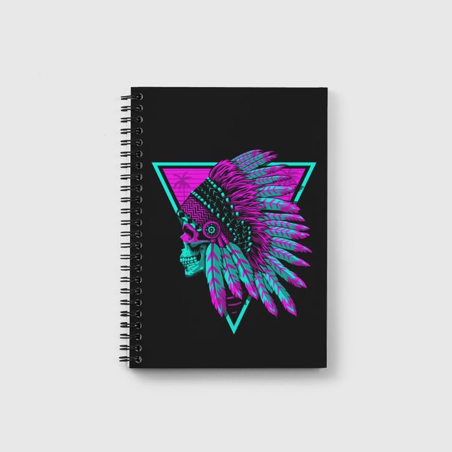 Retro Indian Skull - Notebook