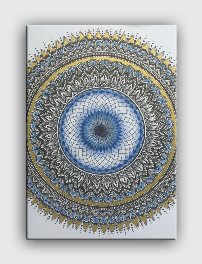 Blue mandala  - Canvas