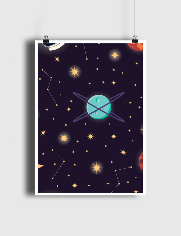 Galaxy pattern 001 Poster