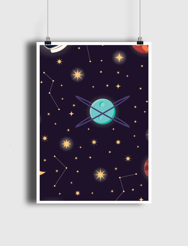 Galaxy pattern 001 - Poster