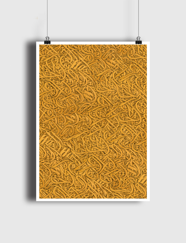 CALLIGRAPHY ARABIC GOLD Poster