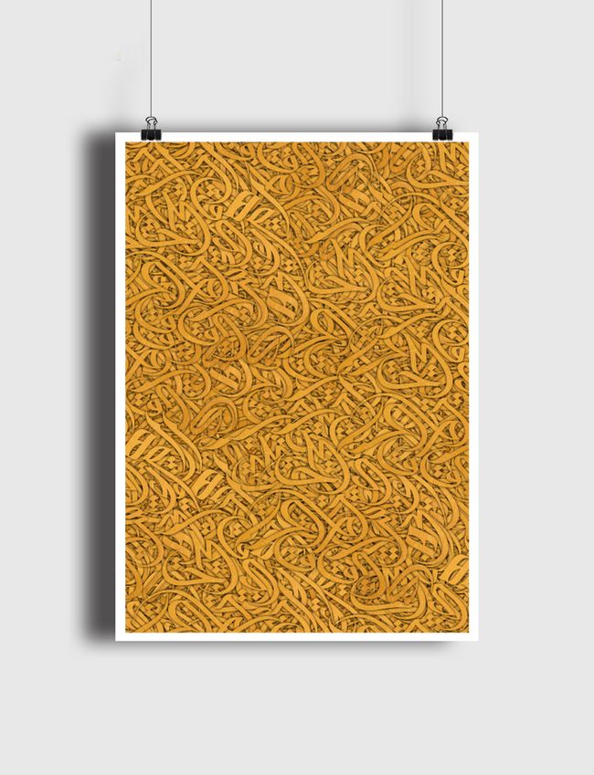 CALLIGRAPHY ARABIC GOLD - Poster