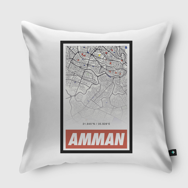 Amman عمان Throw Pillow