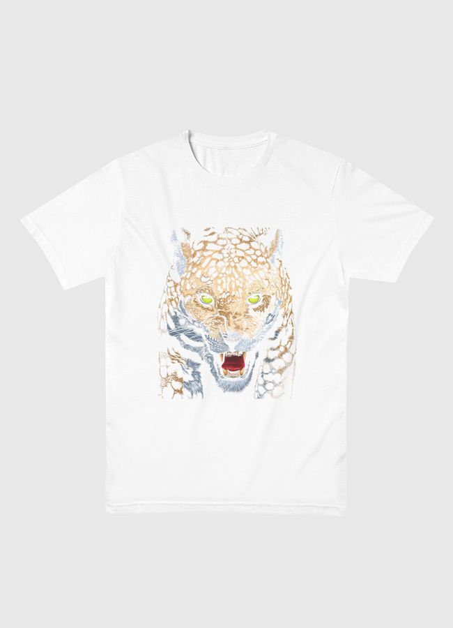 Aggressive Leopard Face - Men Basic T-Shirt