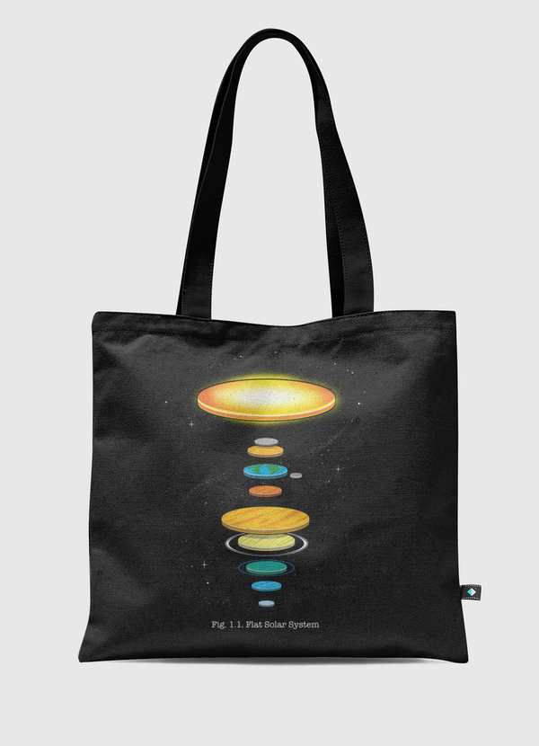 Flat Solar System Tote Bag