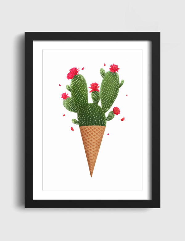 Ice cream with cactus Artframe