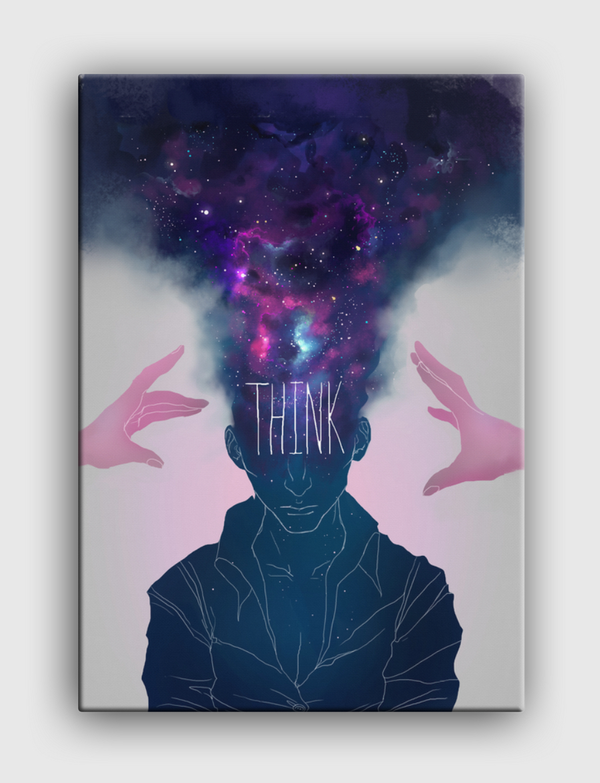 Think (Graphic print) Canvas