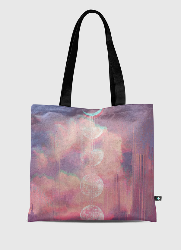 Moontime Glitches Tote Bag