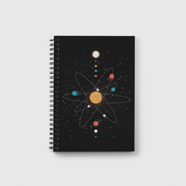 Atom Universe Minimalist Notebook