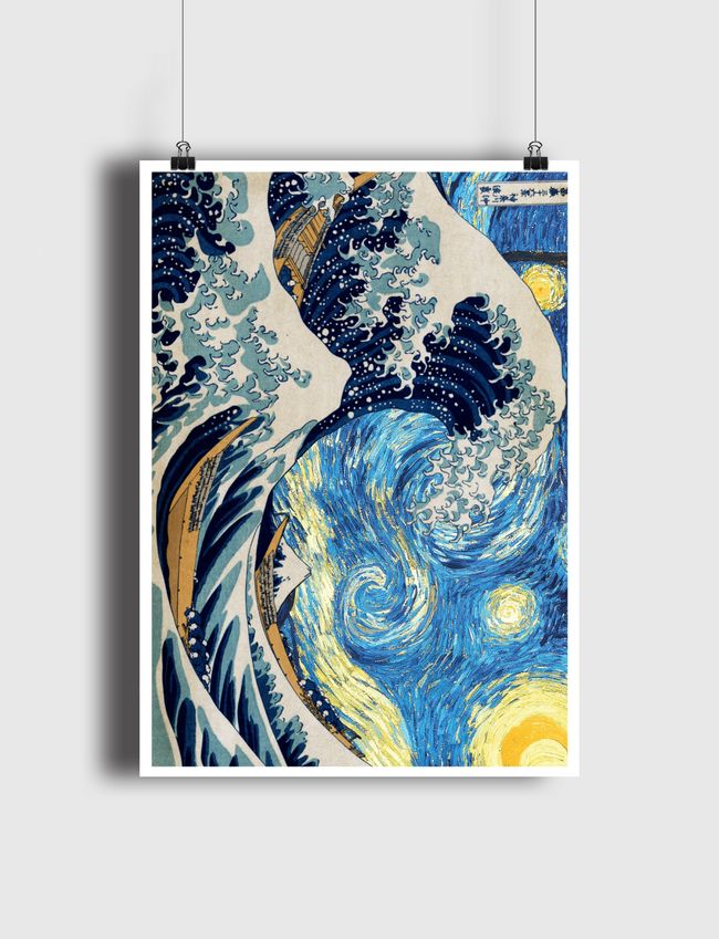 Van Gogh Wave - Poster