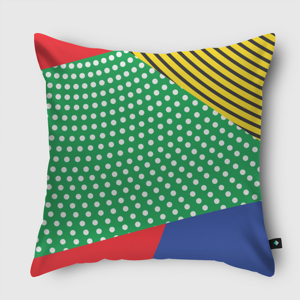 Dots/stripes Throw Pillow