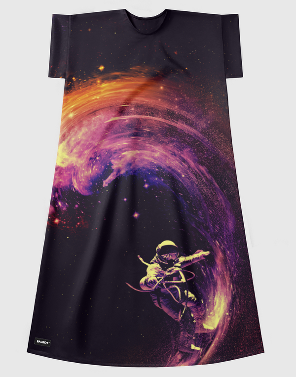 Space Surfing Short Sleeve Dress