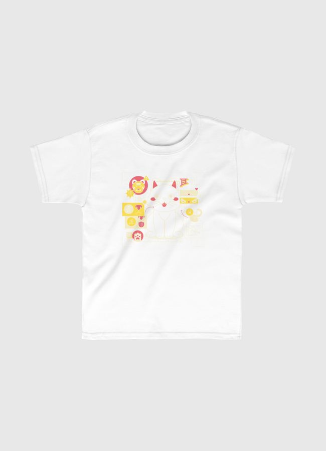 Japanese Cat Graph - Kids Classic T-Shirt