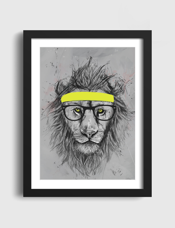 Hipster lion Artframe