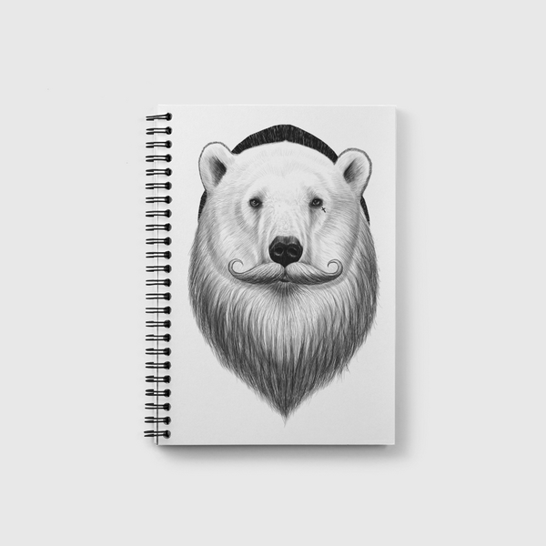 Bearded polar bear Notebook