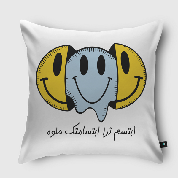 Smiley Face Throw Pillow