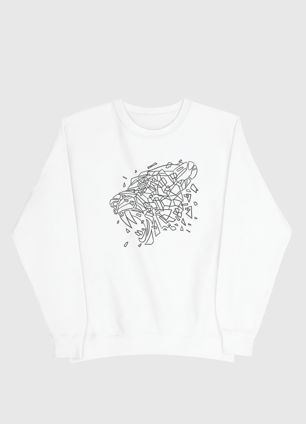 Geometric Sabertooth Men Sweatshirt