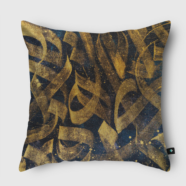  Calligraphy Space Throw Pillow