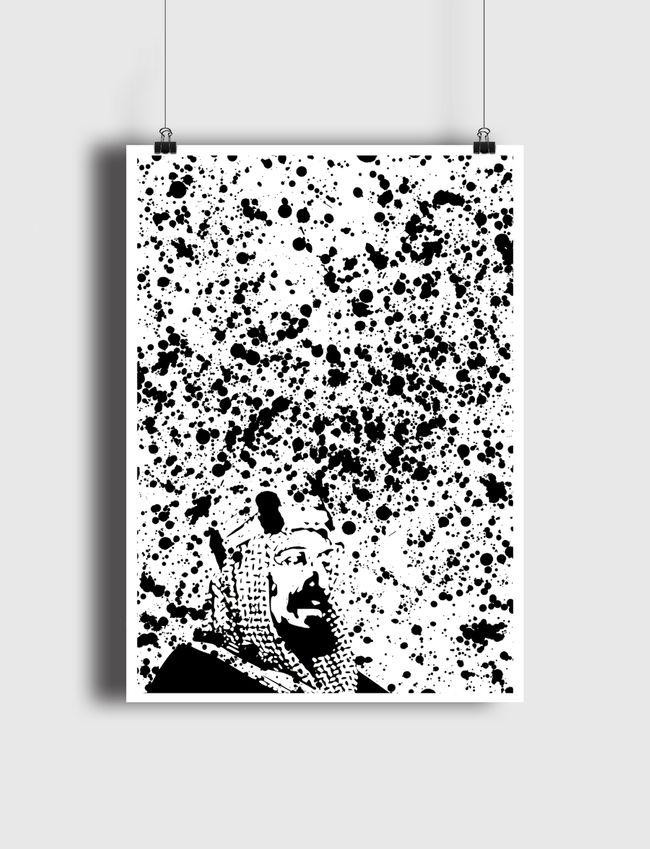 KING ABDULLAH SPLATTER  - Poster