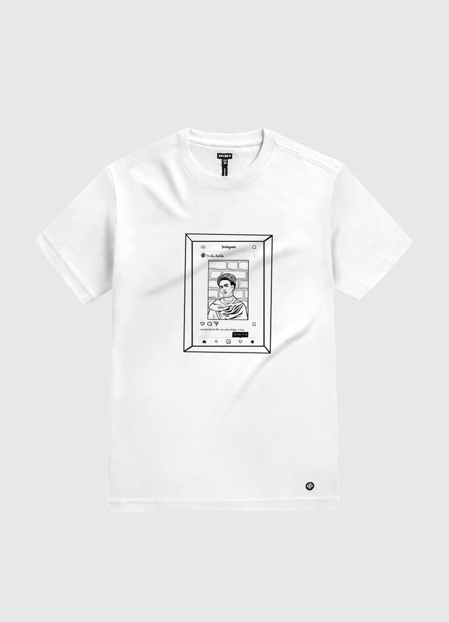 Hipster Frida Kahlo - White Gold T-Shirt