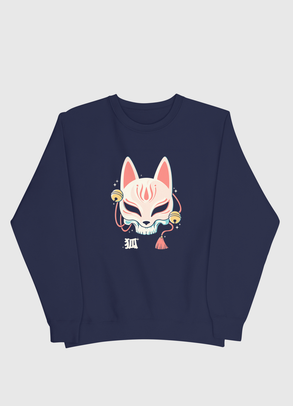 Kitsune Skull Men Sweatshirt