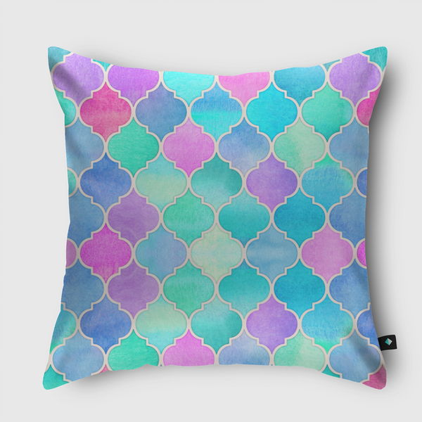 Bright Moroccan Morning Throw Pillow