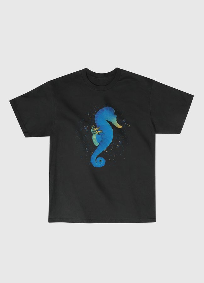 Riding a Sea Horse Astro - Classic T-Shirt