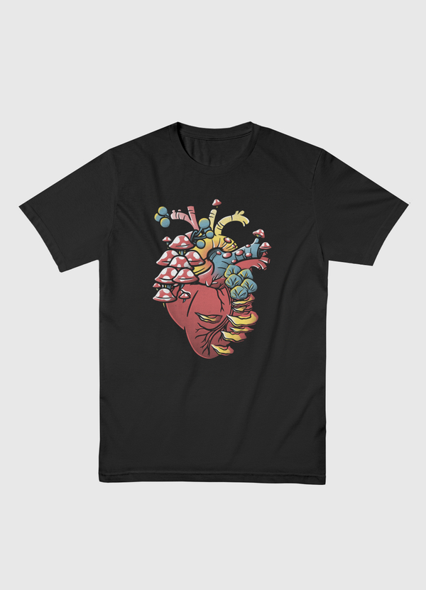 Fungi Heart Men Basic T-Shirt