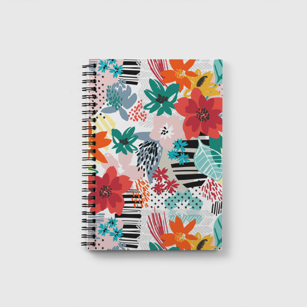 Floral Clash Notebook