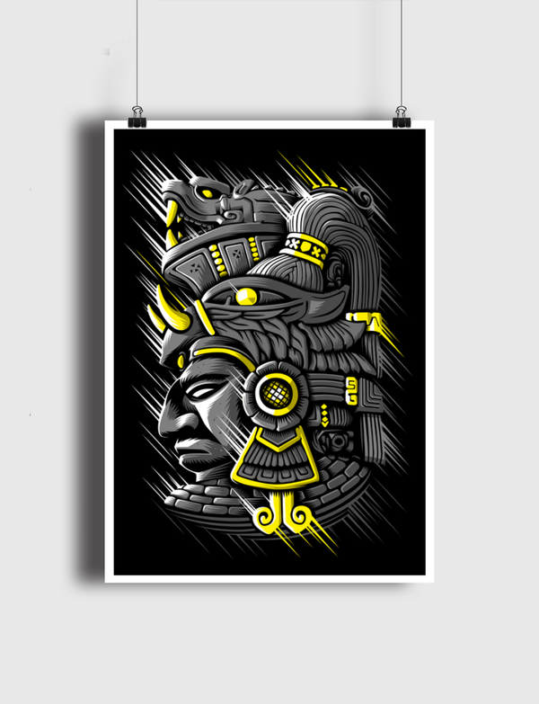 golden Aztec Poster