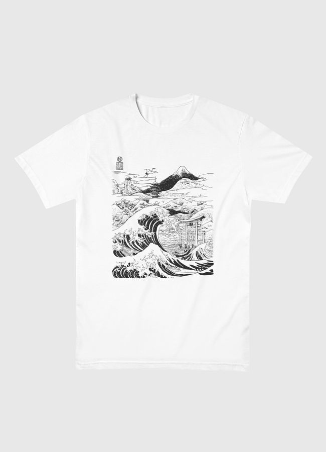 The wave Mount Fujiyama - Men Basic T-Shirt