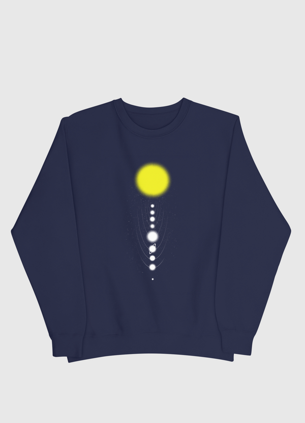 Minimalist Solar System Men Sweatshirt
