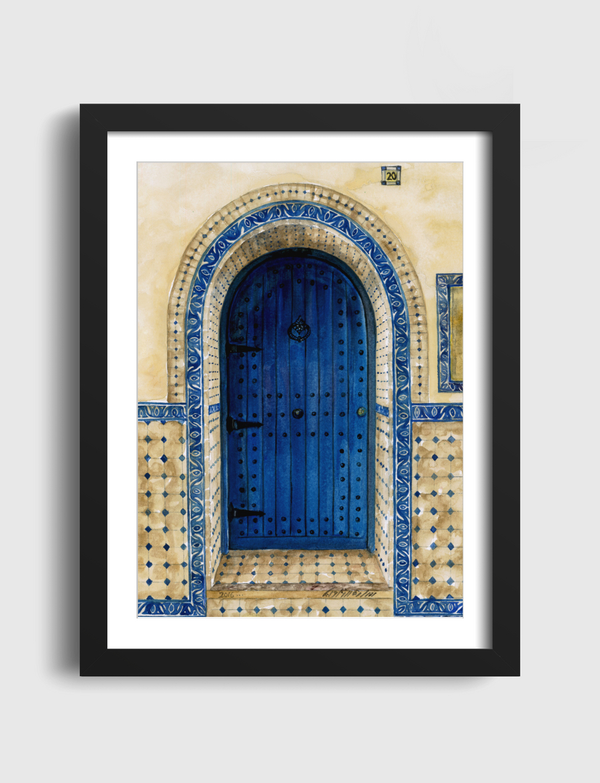  Blue Moroccan Door  Artframe