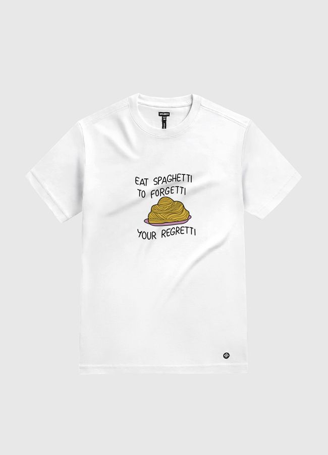 Eat Spaghetti - White Gold T-Shirt