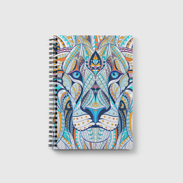 Ethnic  Blue Lion Notebook