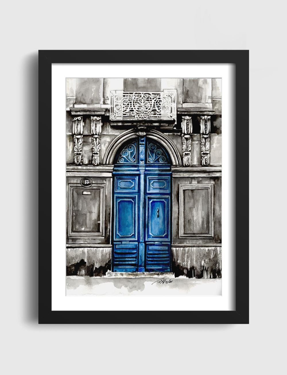 blue old door by Dr.sarah - Artframe - Spark