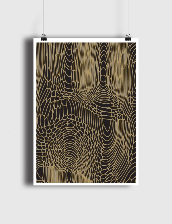 Python gold Poster