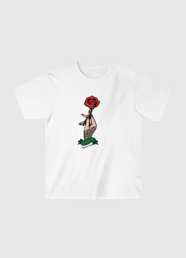 Calligraphy & Roses - Classic T-Shirt