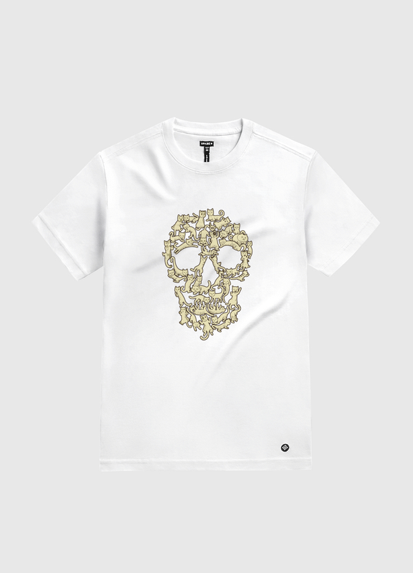 Catskull White Gold T-Shirt