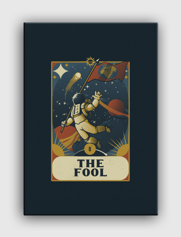 Astronaut Tarot Fool Canvas