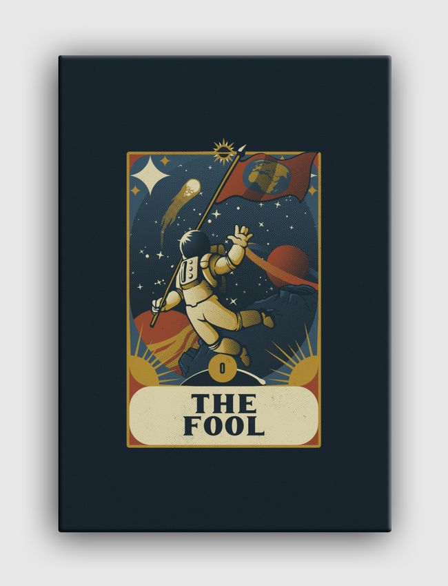 Astronaut Tarot Fool - Canvas